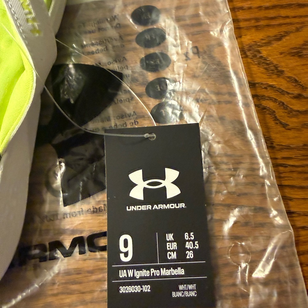 Under Armour Ignite Pro Marbella Flip Flops Neon Green Women’s Size 9 NWT UA - Picture 5 of 6